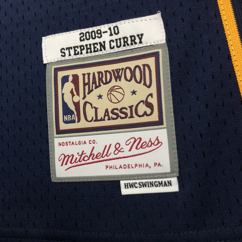 2010 WARRIORS CURRY #30 Navy blue Retro Top Qua...