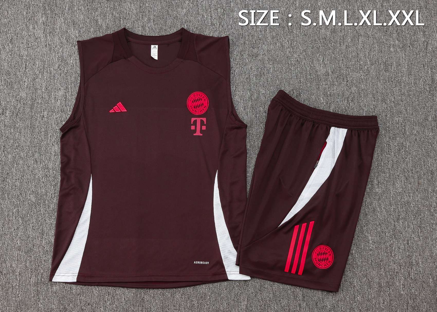 24/25  Bayern Munich Red  Brown 1:1 Quality Training Vest（A-Set）