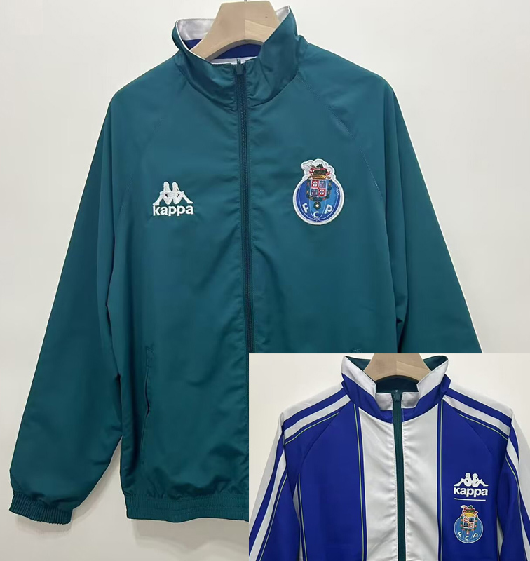 24-25 Porto Green & Blue Double Sided Windbreaker (双面风衣)