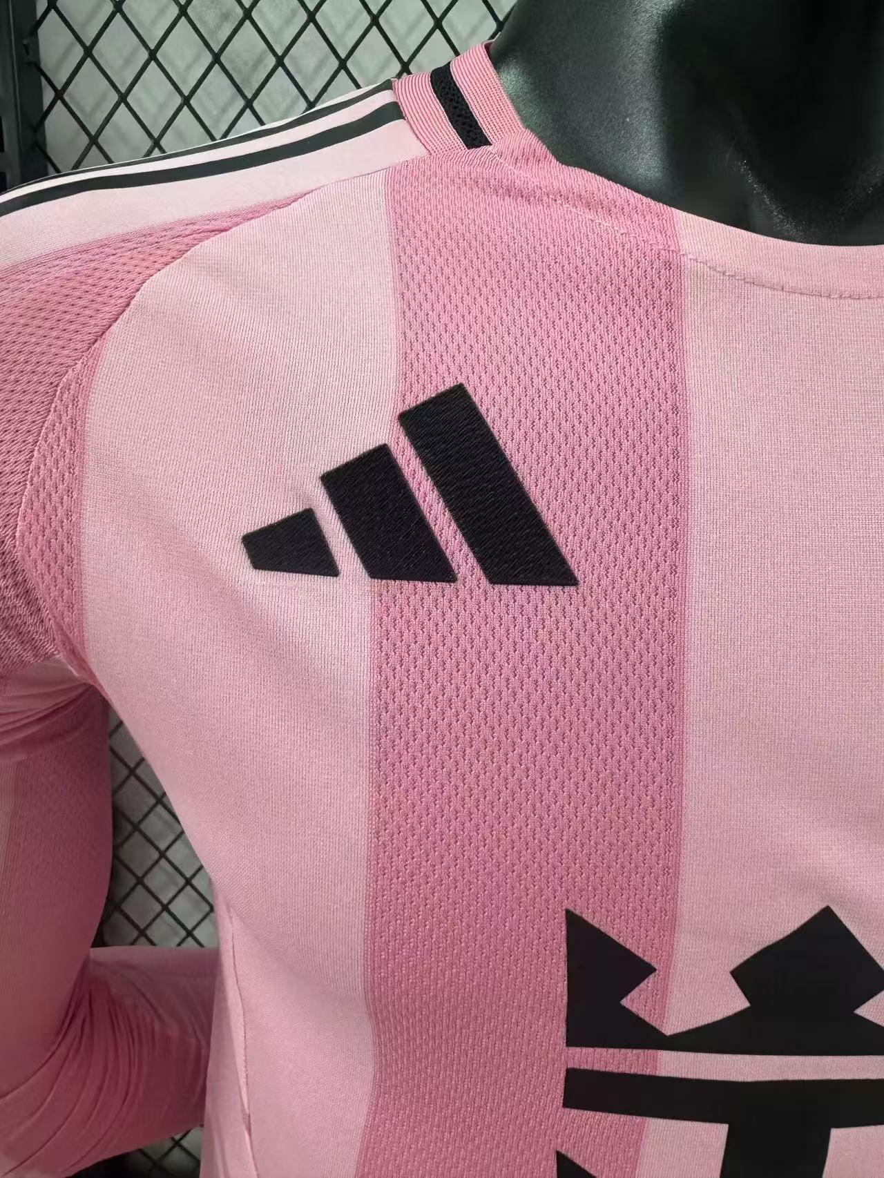 25-26 Inter Miami Home Long Sleeve Player Version Soccer Jersey (长袖球员)