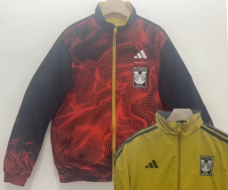 2024 Tigres UANL Black & Yellow Double Sided Windbreaker (双面风衣)