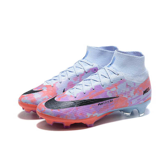 Air Zoom Mercurial Superfly IX Elite FG Lucent Pack High Soccer Shoes-Rose Red/Grey-277895