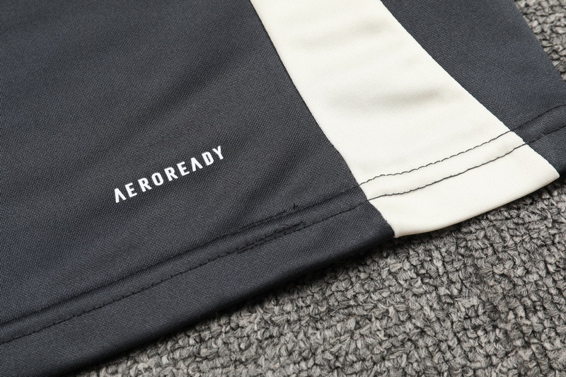 24-25 Man Utd Dark gray Kids Half Pull Tracksuit (童装)(半拉链)