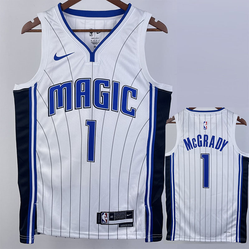 22-23 Magic McGRADY #1 White Top Quality Hot Pr...