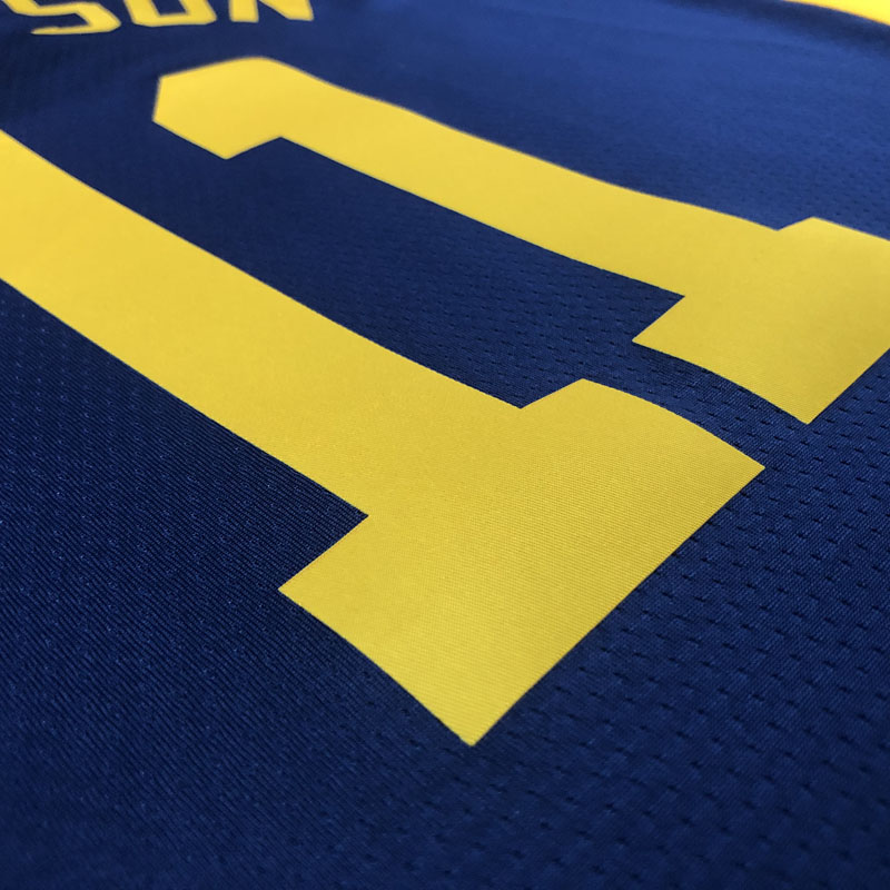 22-23 WARRIORS THOMPSON #11 Royal blue Top Qual...