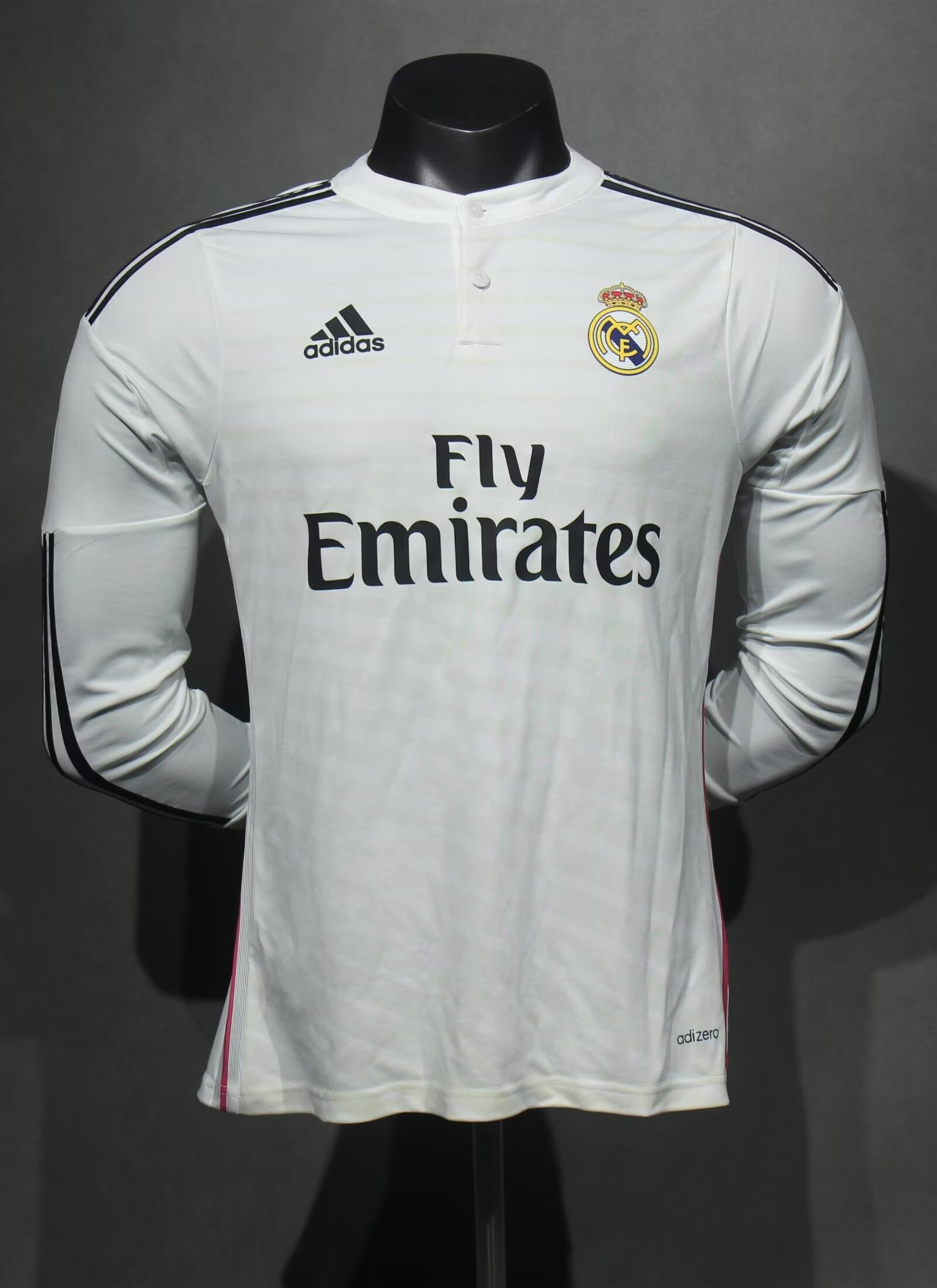 2014-2015 RMA Home Player Version 长袖球员 Long Sleeve Retro Soccer Jersey