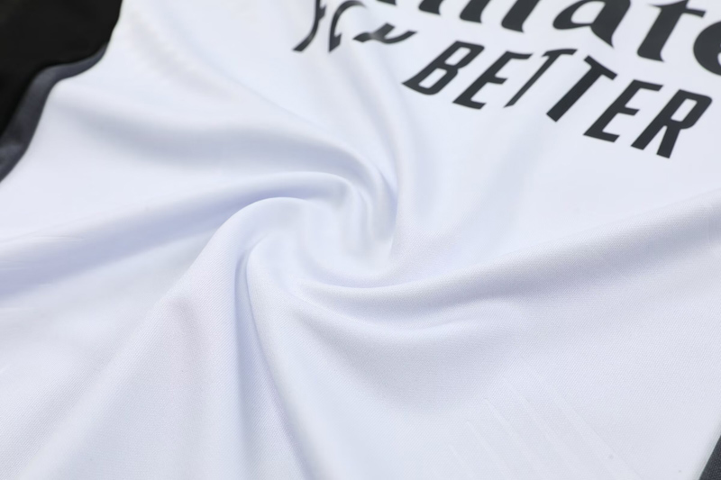 2024-25 RMA White Half Pull Tracksuit (半拉链)