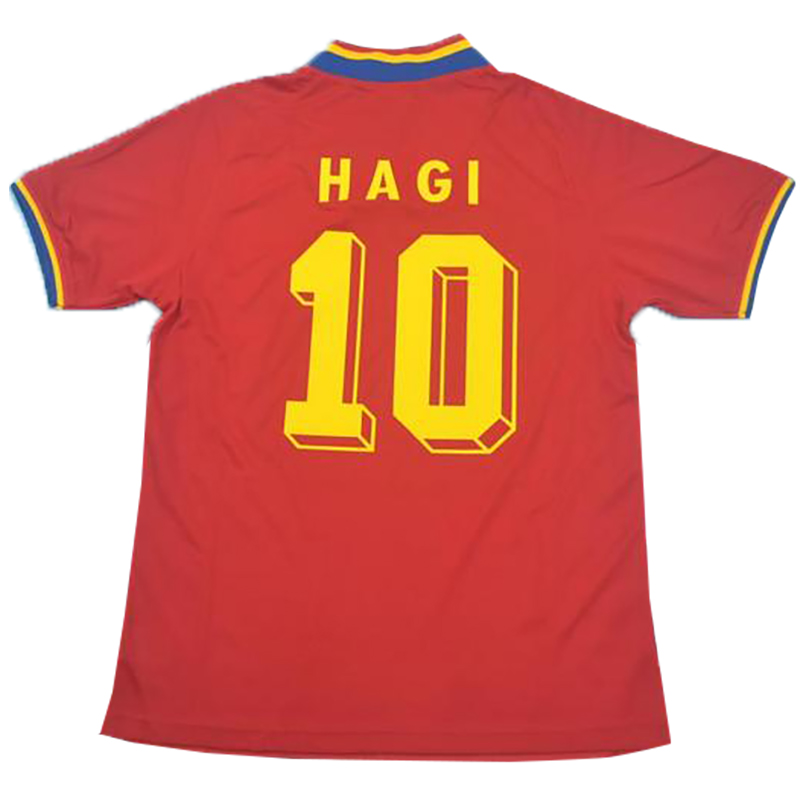 1994 Romania Red Retro Soccer Jersey