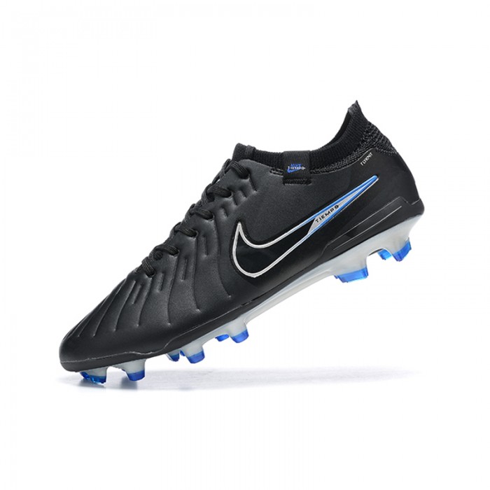 Tiempo Legend 10 Elite FG Soccer Shoes-Black/Blue-9548967