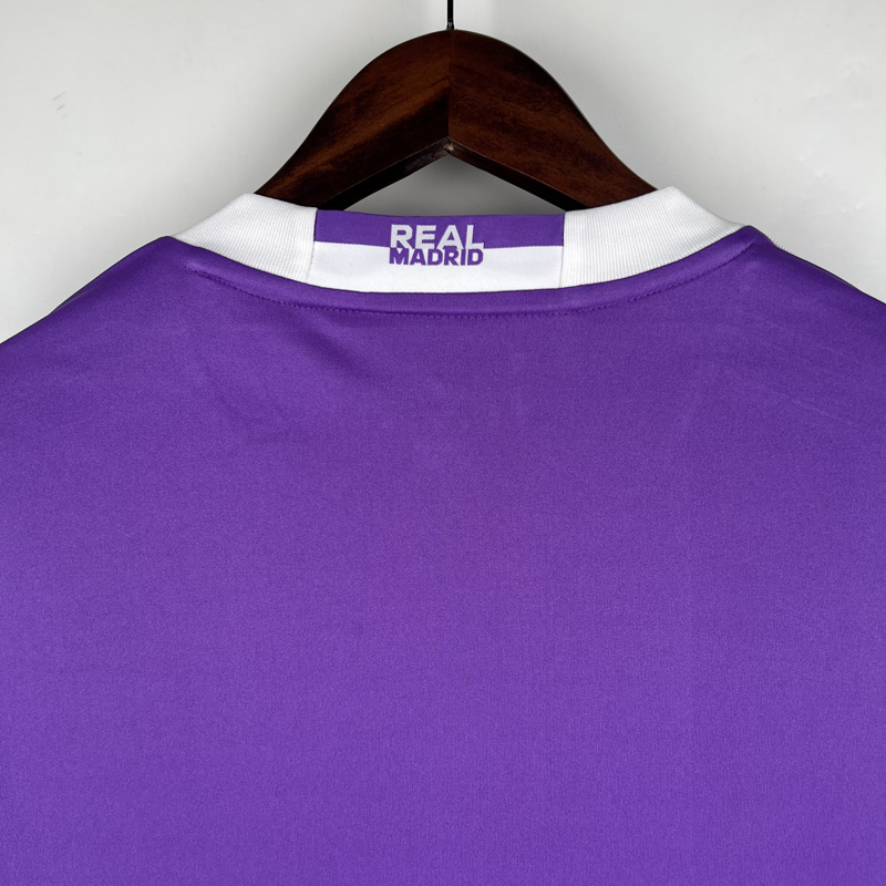 2016-2017 RMA Away Long Sleeve Retro Soccer Jer...