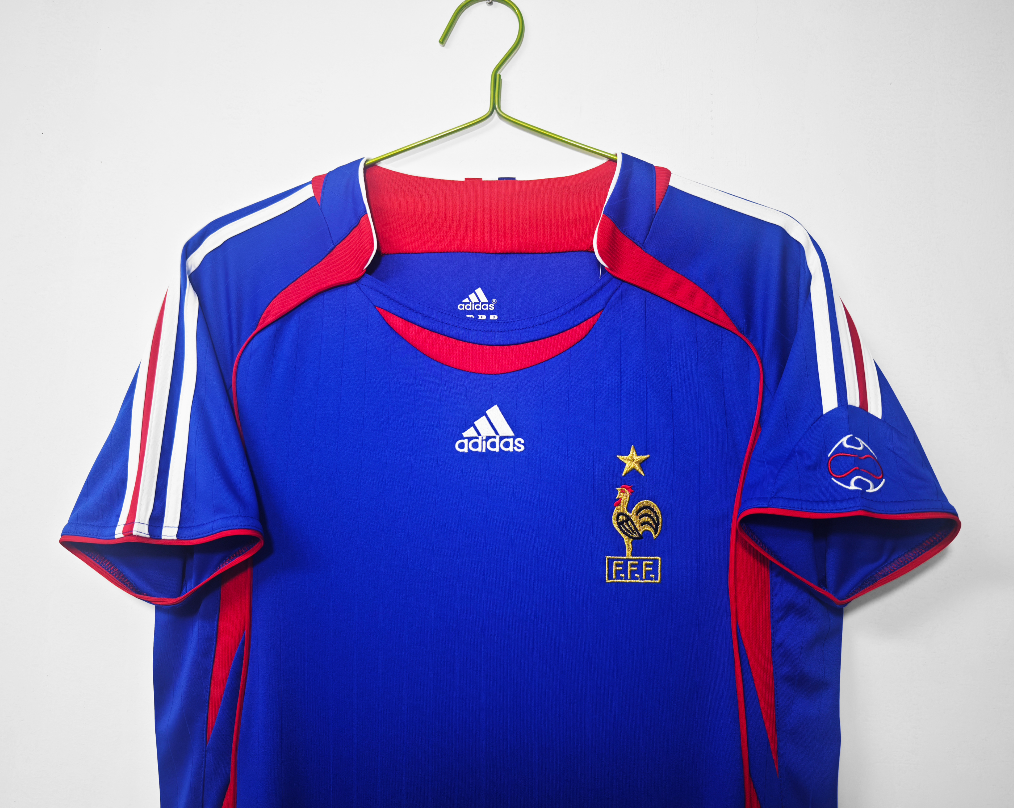 2006 France Home Retro Soccer Jersey