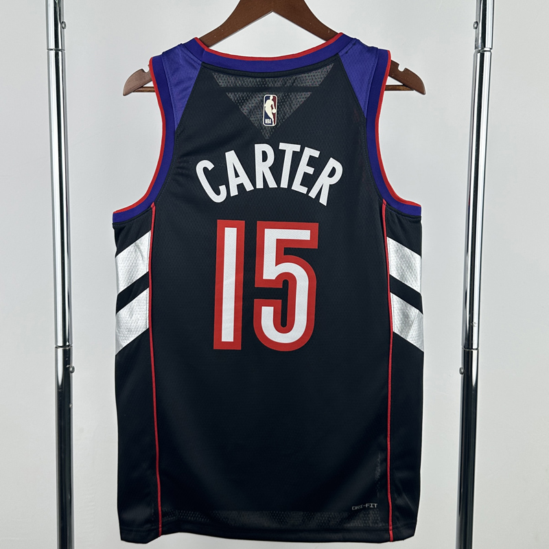 24-25 Raptors CARTER #15 Purple Retro Top Quality Hot Pressing NBA Jersey