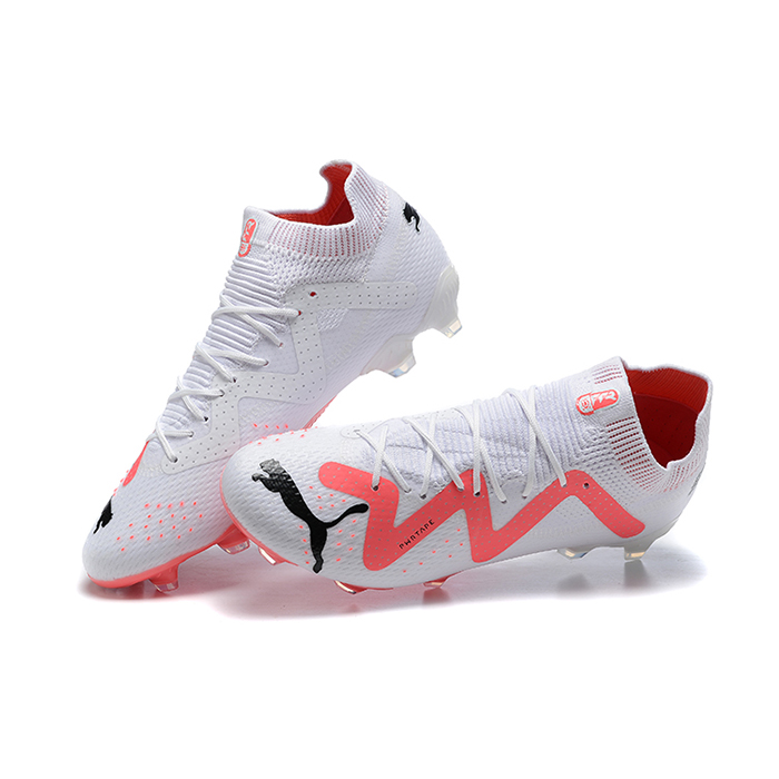 Future Ultimate FG Soccer Shoes-White/Pink-8803832