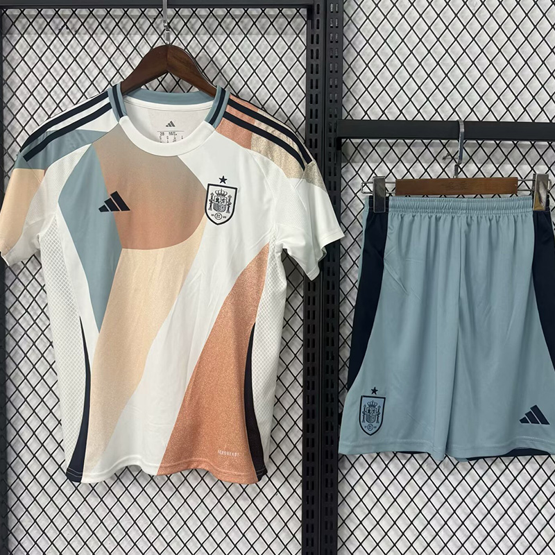 25-26 Spain W Away Kids Soccer Jersey