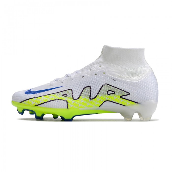 Air Zoom Mercurial Superfly IX Elite FG High Soccer Shoes-White/Green-920839