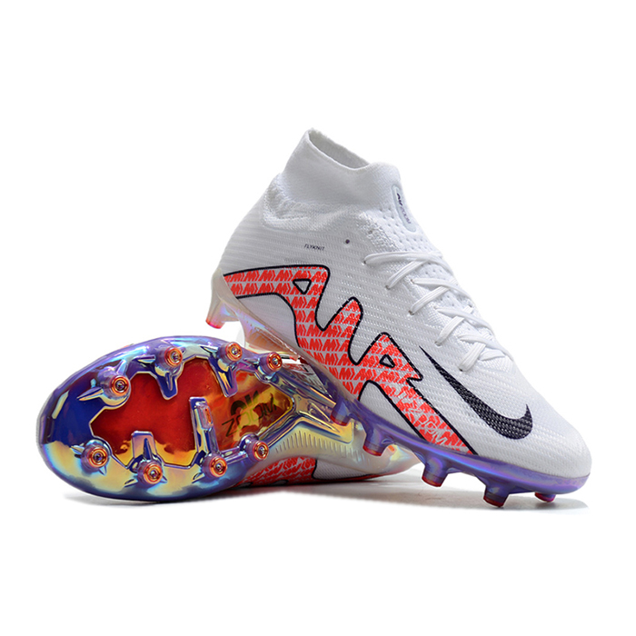 Air Zoom Mercurial Superfly IX Elite AG High Soccer Shoes-White/Red-8313904