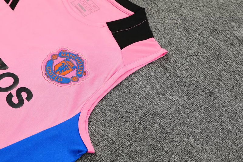 24-25 Man Utd Pink Tank top and shorts suit