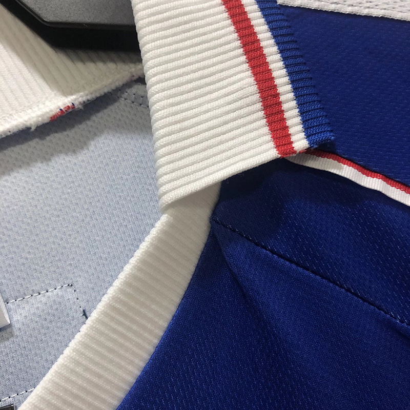 1998 France Home Retro Soccer Jersey(右胸带小字)