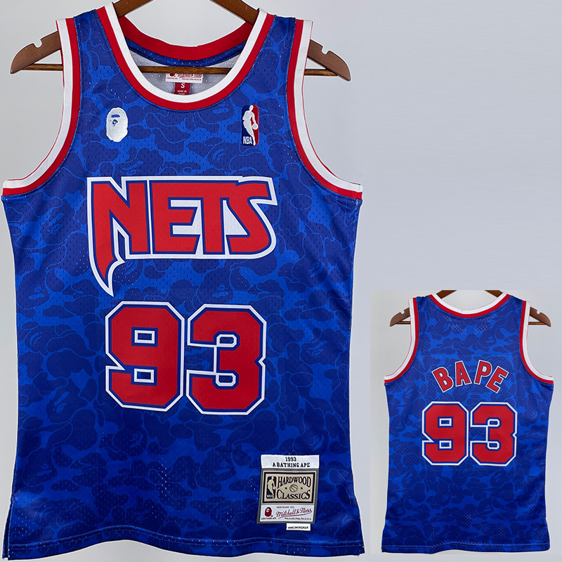 2023 NETS & BAPE #93 Blue Top Quality Hot Press...