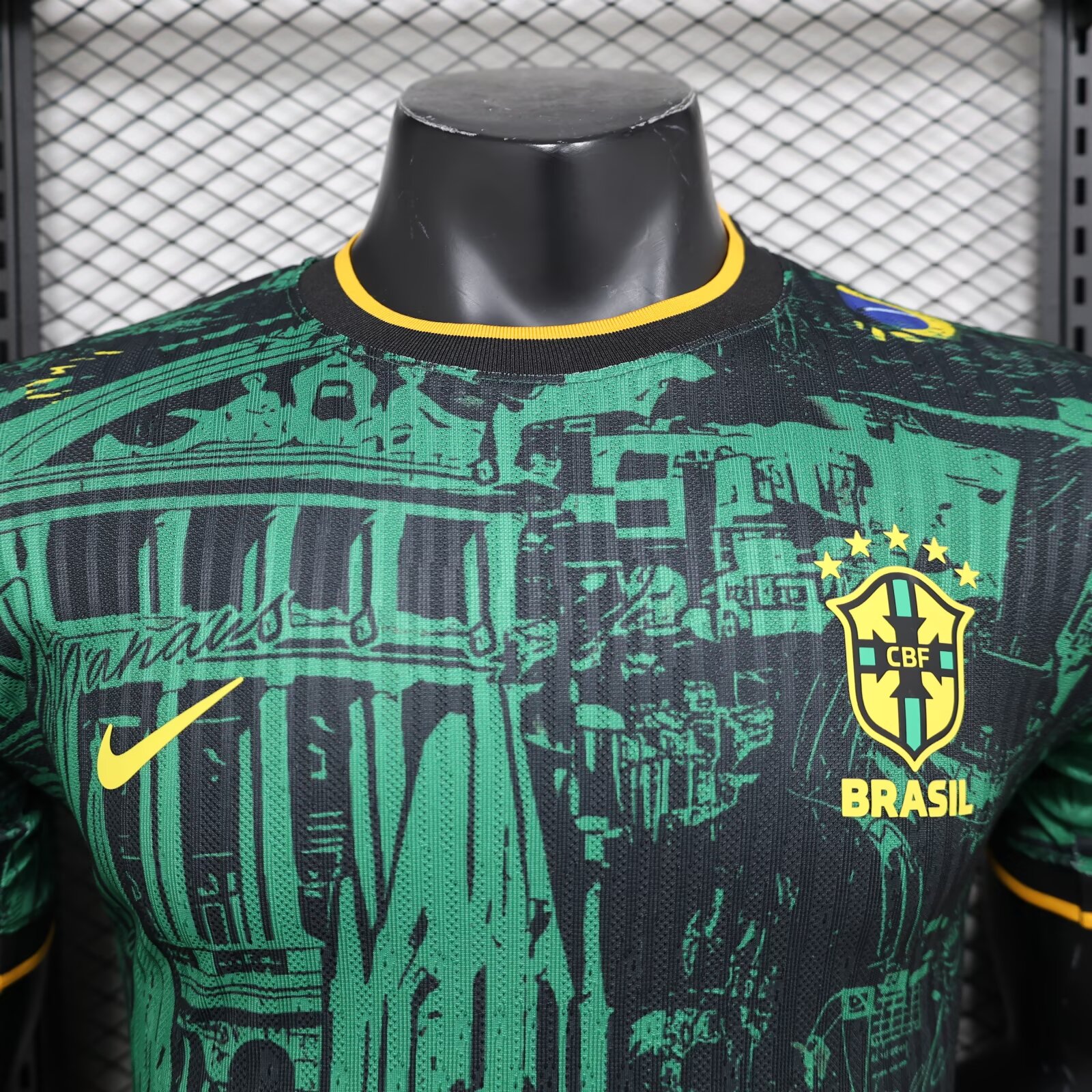 24-25 Brazil Green Black Special Edition Player Version Soccer Jersey
