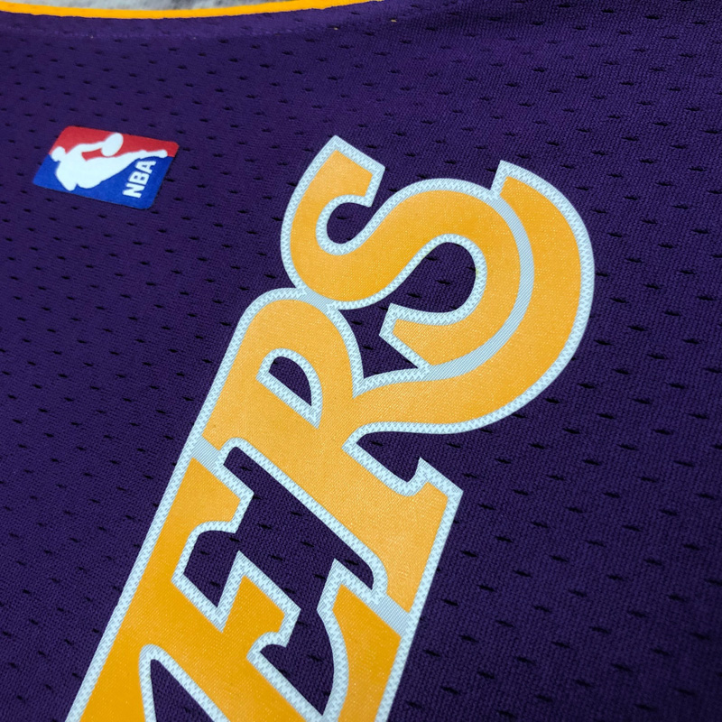 2001 LAKERS BRYANT #8 Purple Retro Top Quality ...