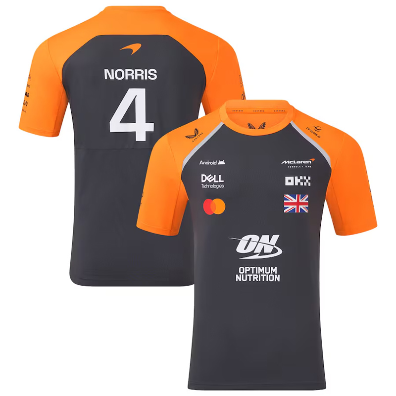 2025 McLaren NORRIS #4 Black Racing Suit (圆领)