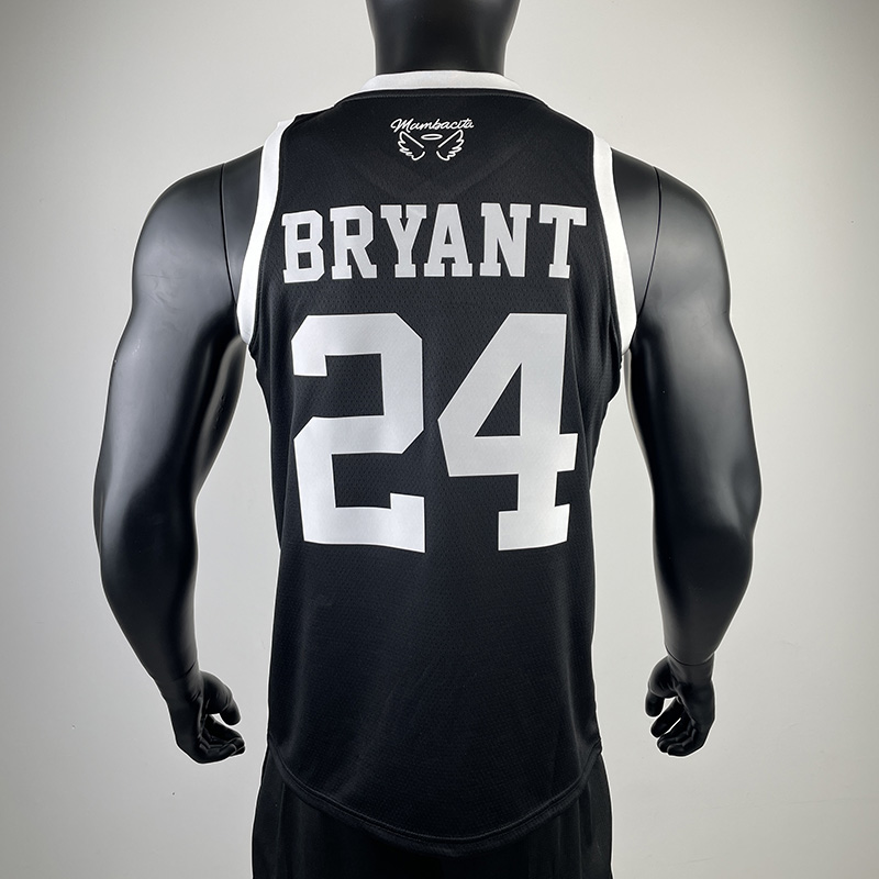 2023 LAKERS BRYANT #24 Black MAMBA Top Quality ...