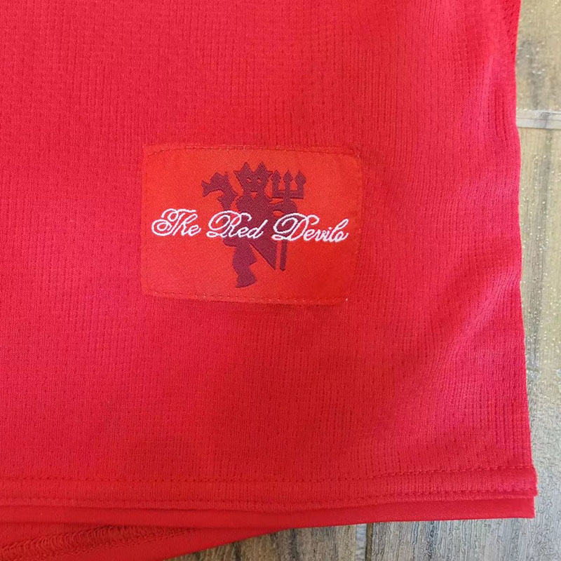 2007-2008 Man Utd Home long sleeve Retro soccer...