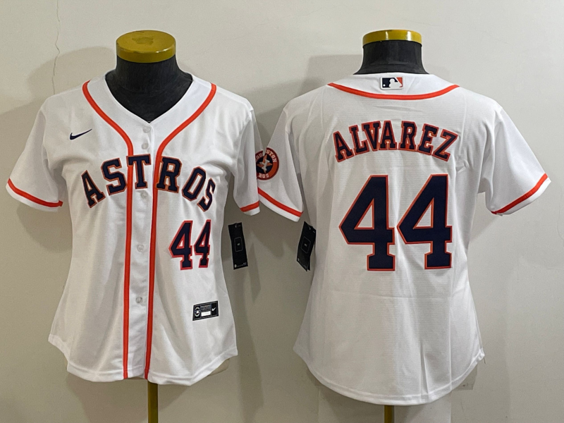 Houston Astros Women's baseball jersey ALVAREZ 44 fans edition