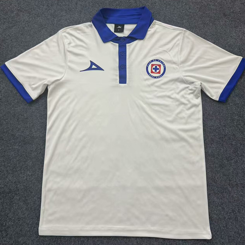 25-26 Cruz Azul White Polo Short Sleeve