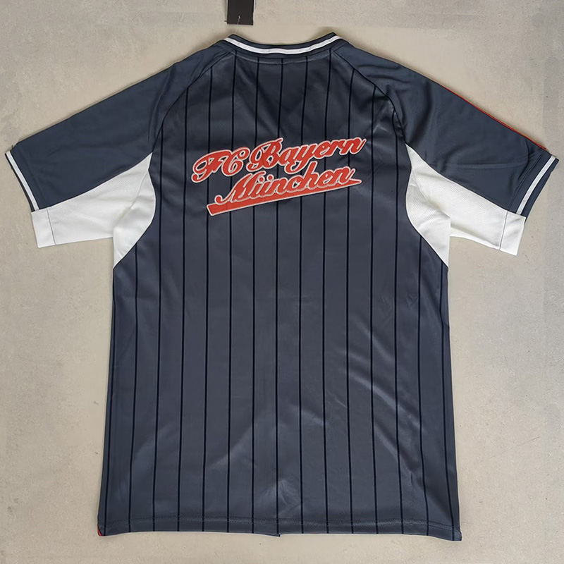 25-26 Bayern Grey Casual Edition Baseball Jersey
