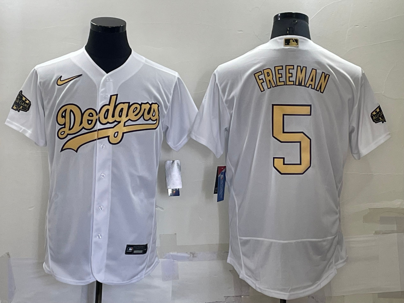 2022 Men's Los Angeles Dodgers 5 white MLB Jersey