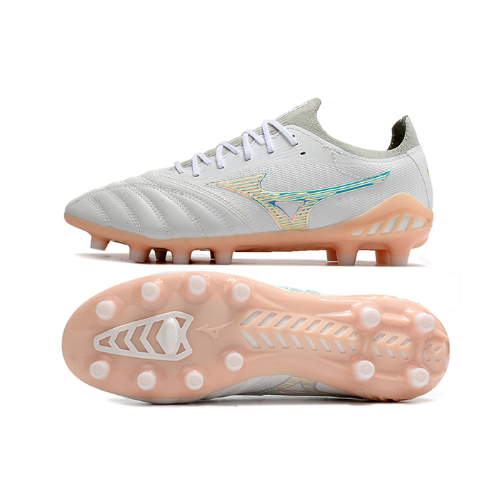 MORELIA NEO III FG Soccer Shoes-White/Brown-381937