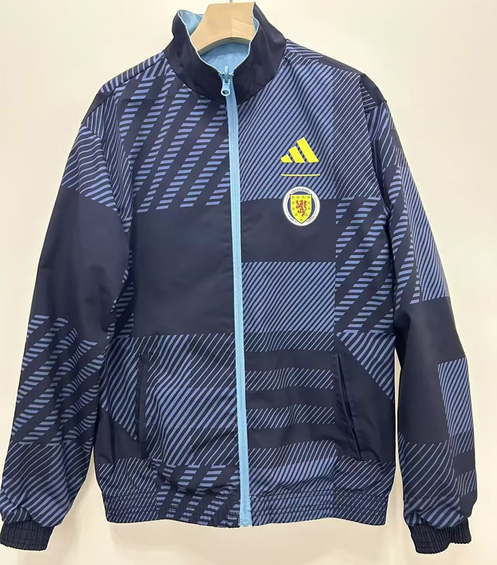 24-25 Scotland Grey & Light blue Double Sided Windbreaker (双面风衣)