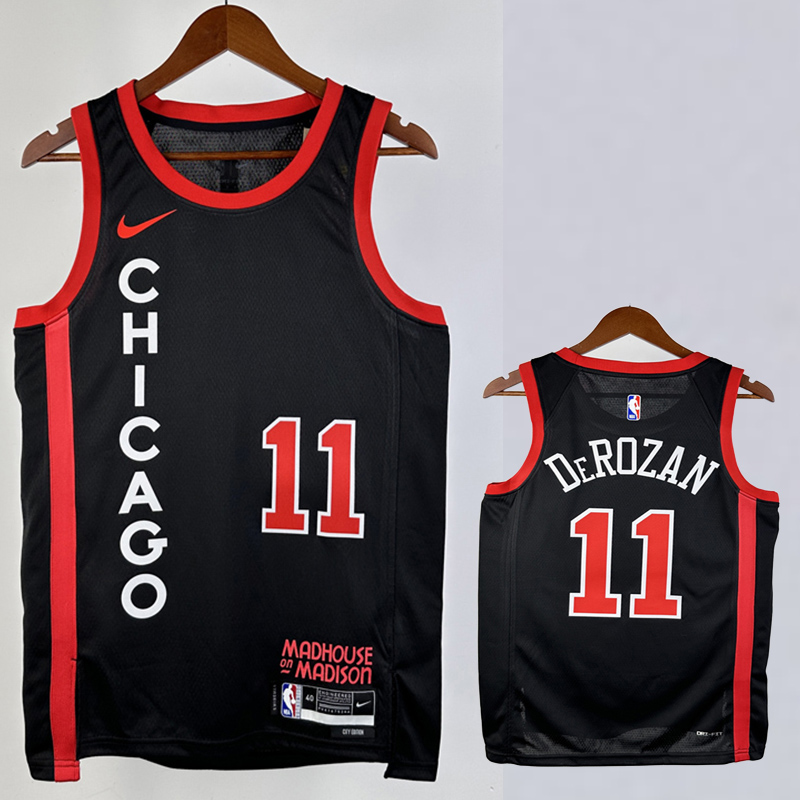 23-24 BULLS DE ROZAN #11 Black City Edition Top...