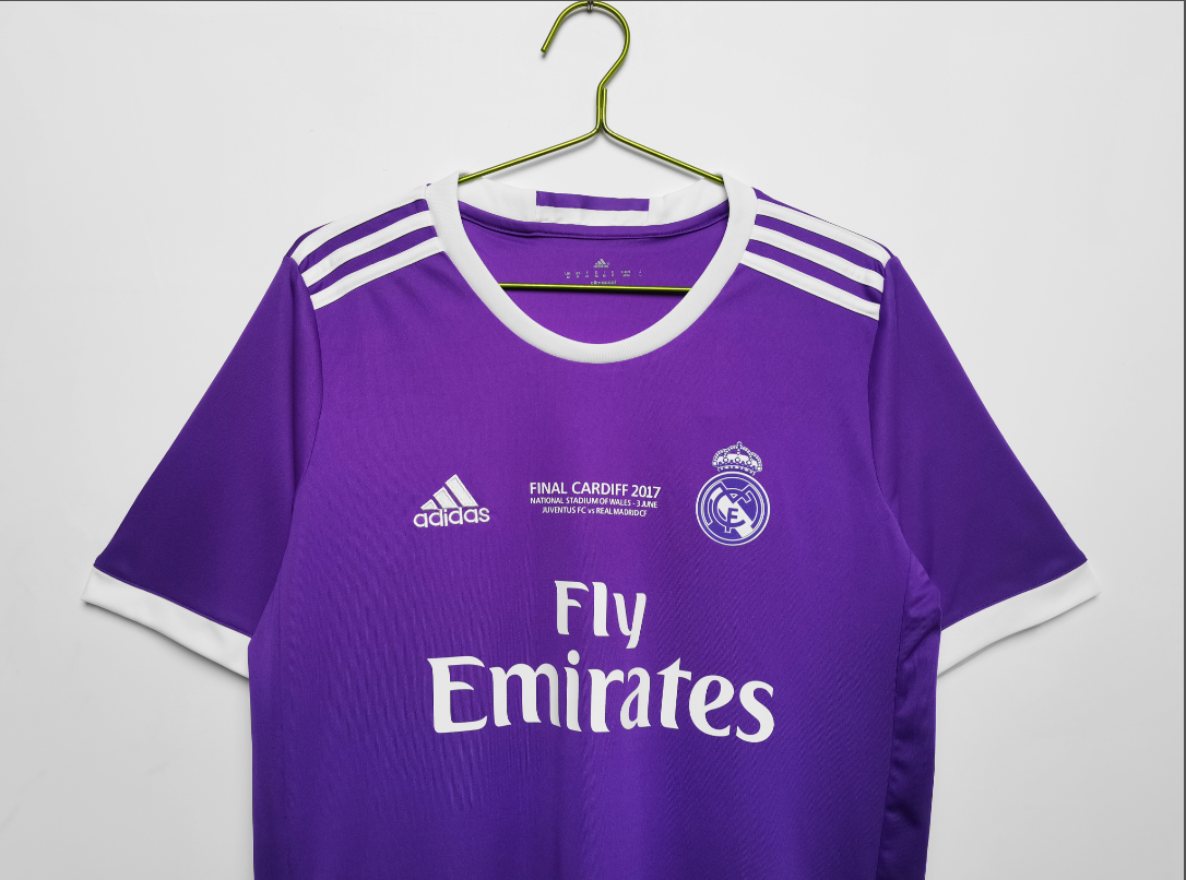 2016-2017 RMA Away Long Sleeve Retro Soccer Jer...