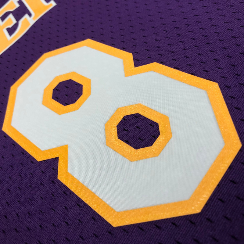 2001 LAKERS BRYANT #8 Purple Retro Top Quality ...