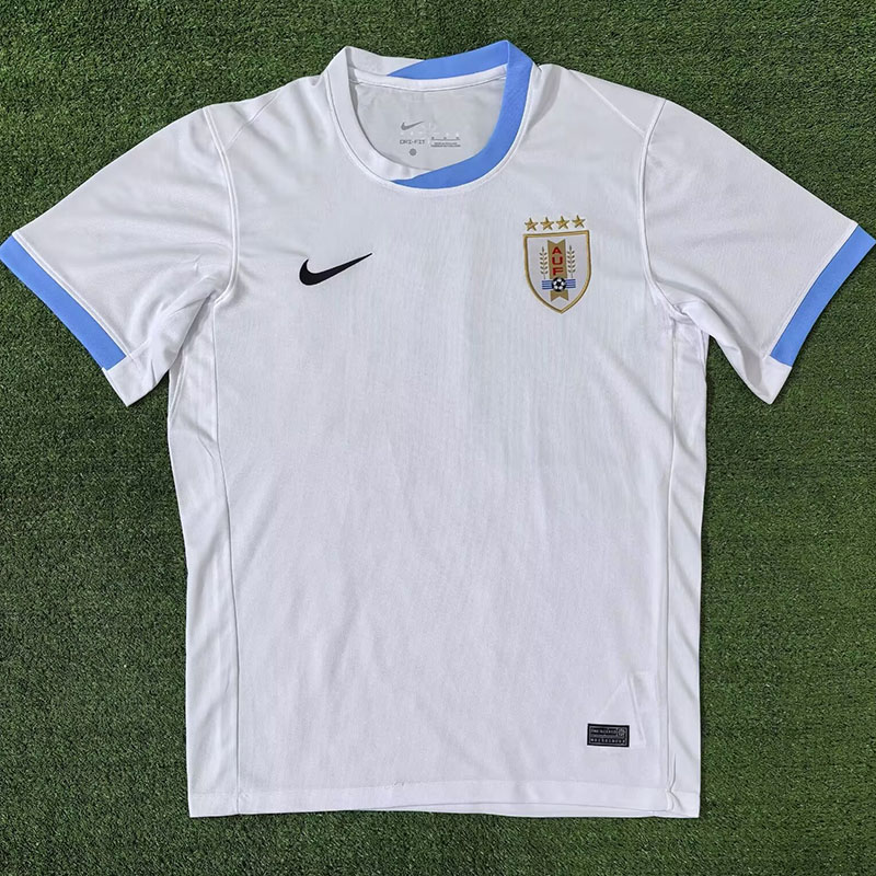 24-25 Uruguay Away Copa America Fans Soccer Jersey #NK