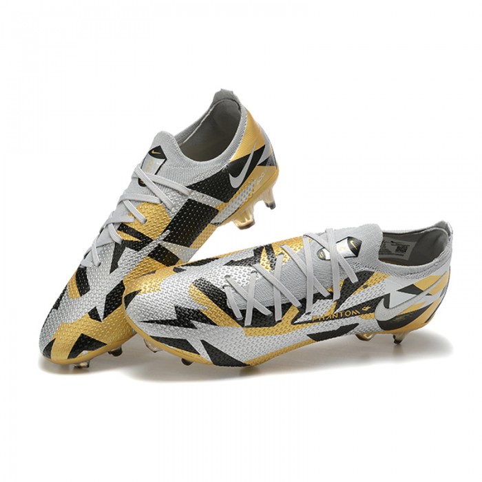 Phantom GT2 Elite FG Soccer Shoes-Grey/Gold-9103343