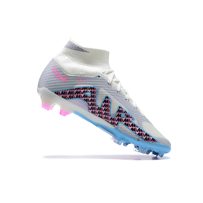 Air Zoom Mercurial Superfly IX Elite FG High Soccer Shoes-White/Blue-9497211