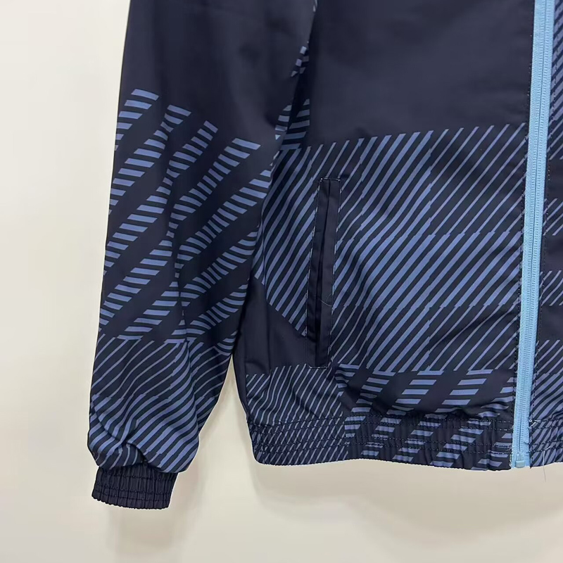 24-25 Scotland Grey & Light blue Double Sided Windbreaker (双面风衣)