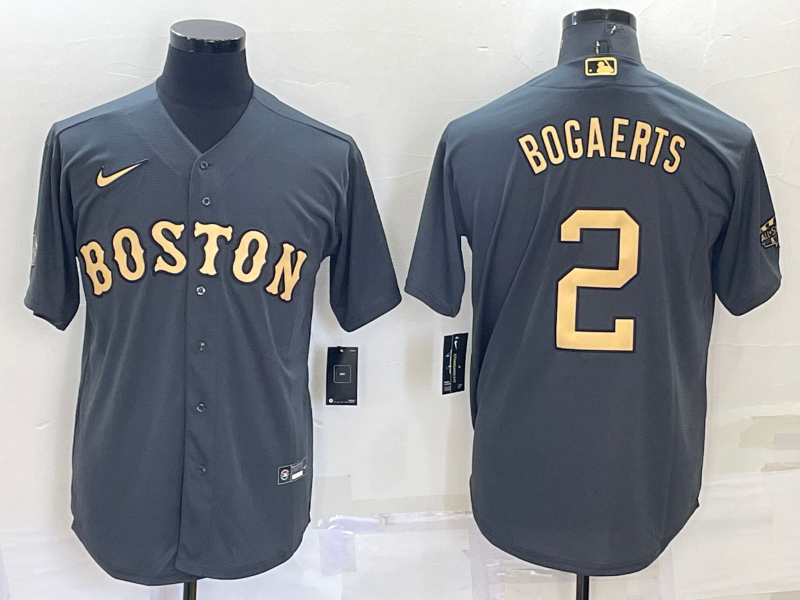 2022 Men's Boston Redsox 2 black MLB Jersey