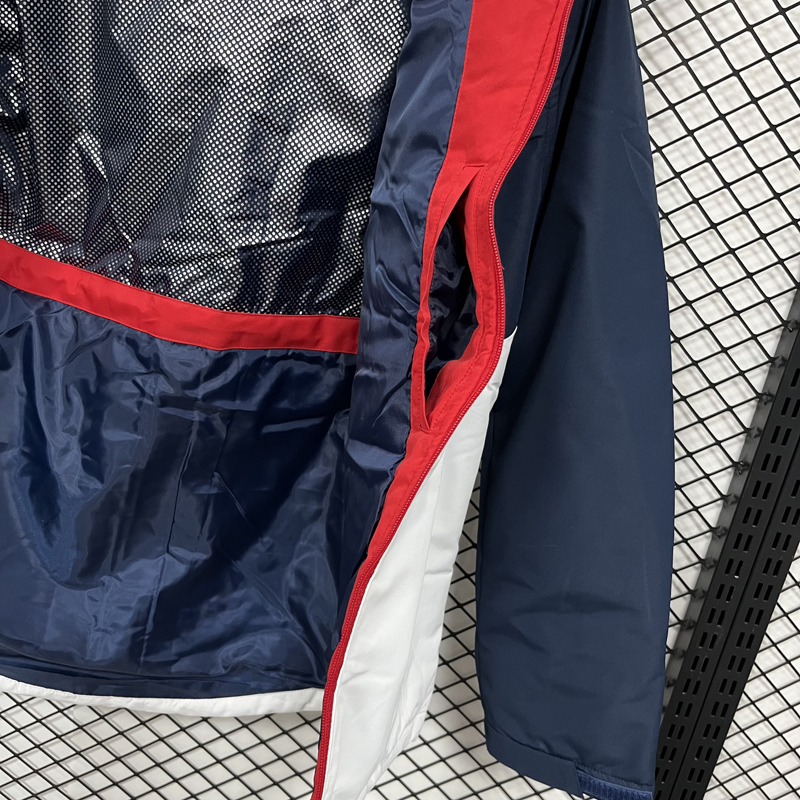 2025 AD Cotton Thickened warm Blue White Outdoor Jackets #P5加棉冲锋衣