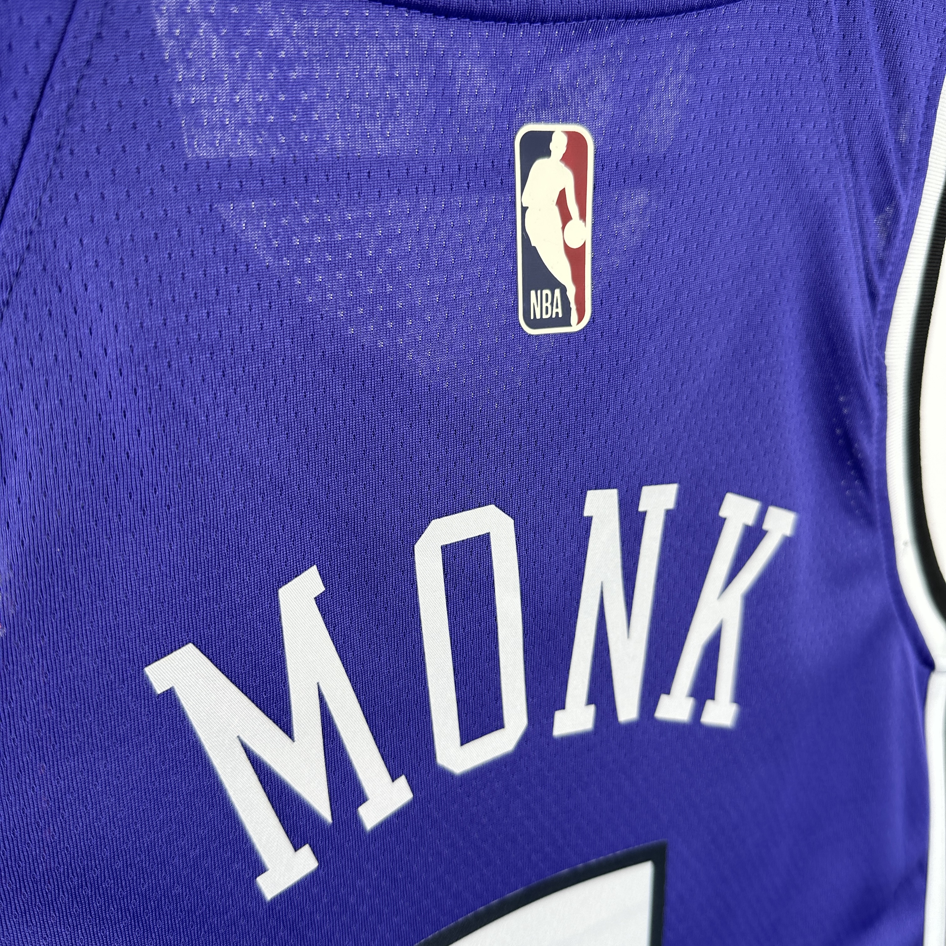 24-25 KINGS MONK #0 Purple Retro Top Quality Hot Pressing NBA Jersey(V领）