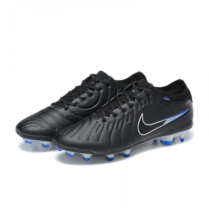 Tiempo Legend 10 Elite FG Soccer Shoes-Black/Blue-9548967