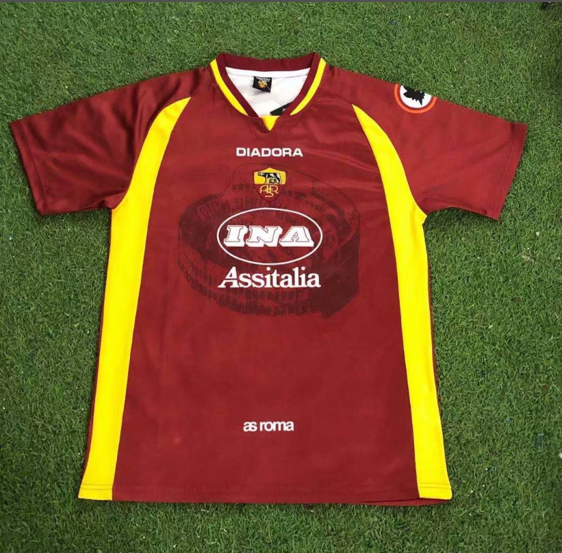 1997-1998 Roma Home Retro Soccer Jersey