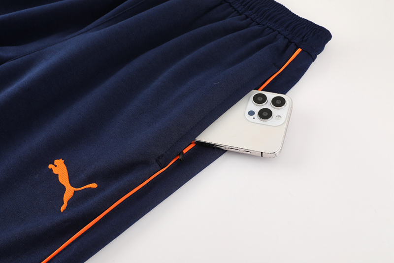 24-25 Marseille Royal blue Hoodie Jacket Tracksuit #01