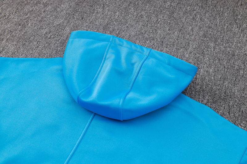 24-25 Brazil Lake blue Hoodie Jacket Tracksuit #F560