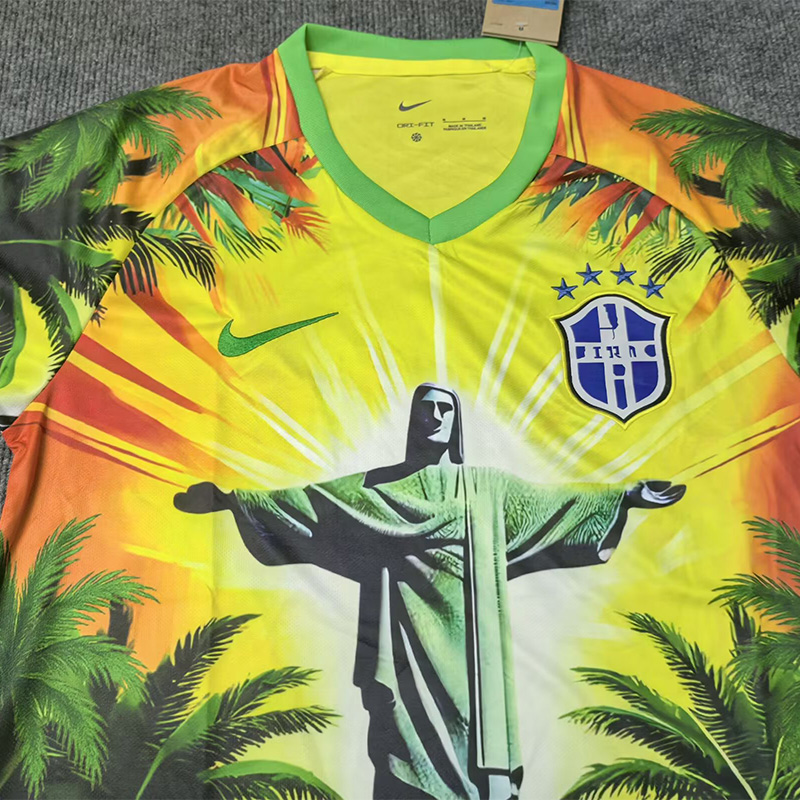 25-26 Brazil Red Yellow Green Special Edition Training shirts