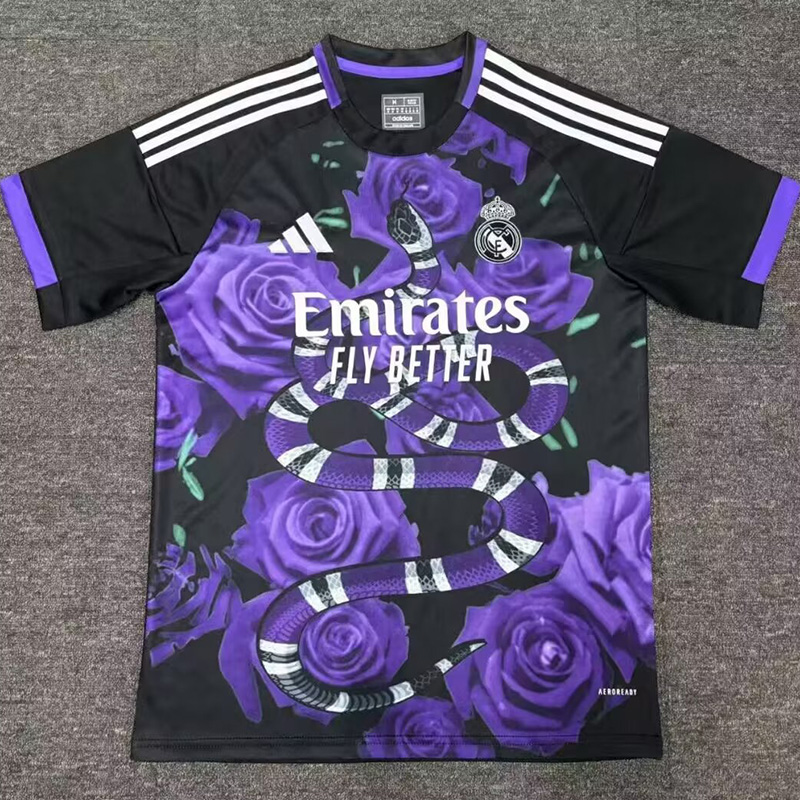 25-26 RMA Purple Special Edition Fans Training Shirts *玫瑰蛇